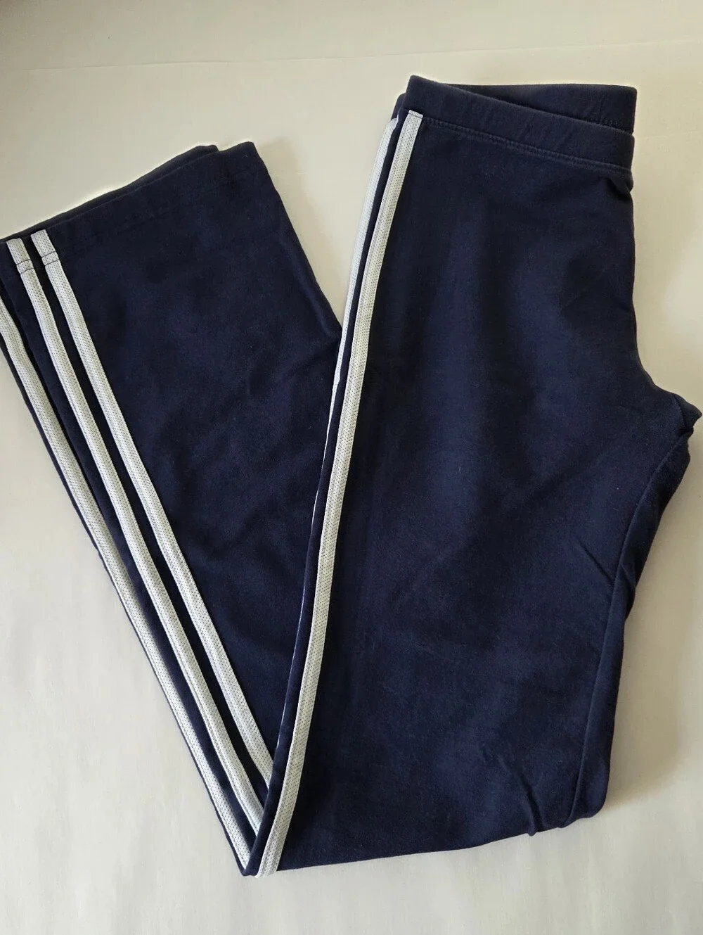 Mossimo Supply Co. Navy Blue Athletic Pants with Side Stripe Medium